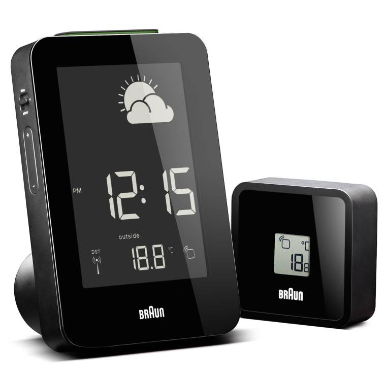 Braun BNC013 Hava İstasyonlu Dijital Masa Saati - Siyah - 1