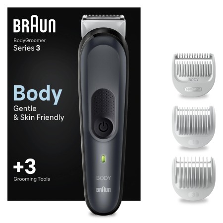 Braun BodyGroomer 3 BG 3340 SkinShield Teknolojisi, 3 Ek Parçalı Vücut Bakım Seti              - 1