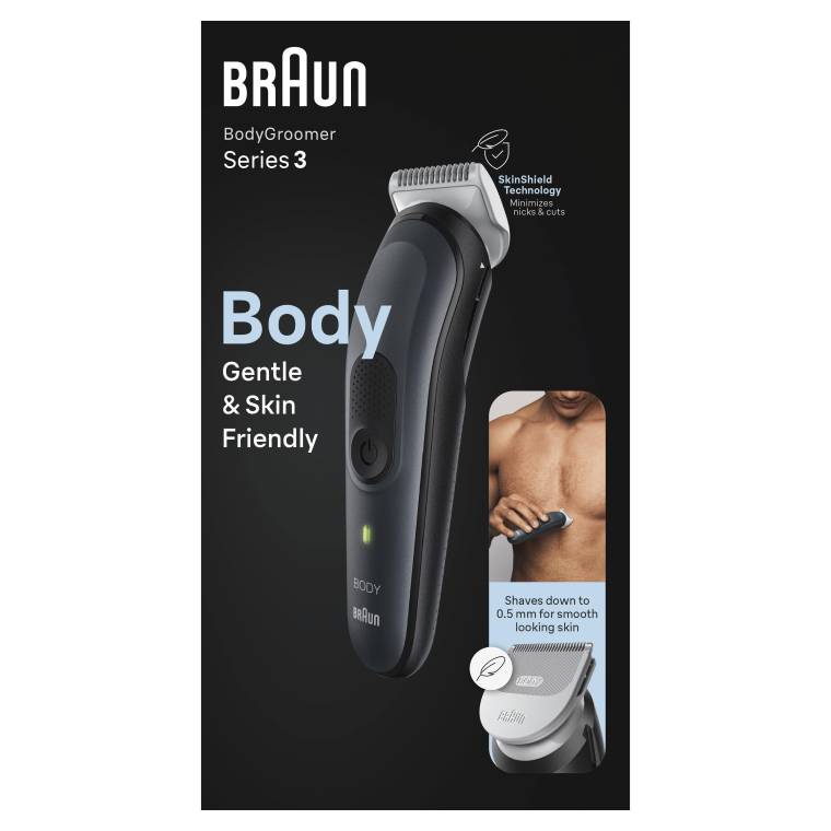 Braun BodyGroomer 3 BG 3340 SkinShield Teknolojisi, 3 Ek Parçalı Vücut Bakım Seti - 7
