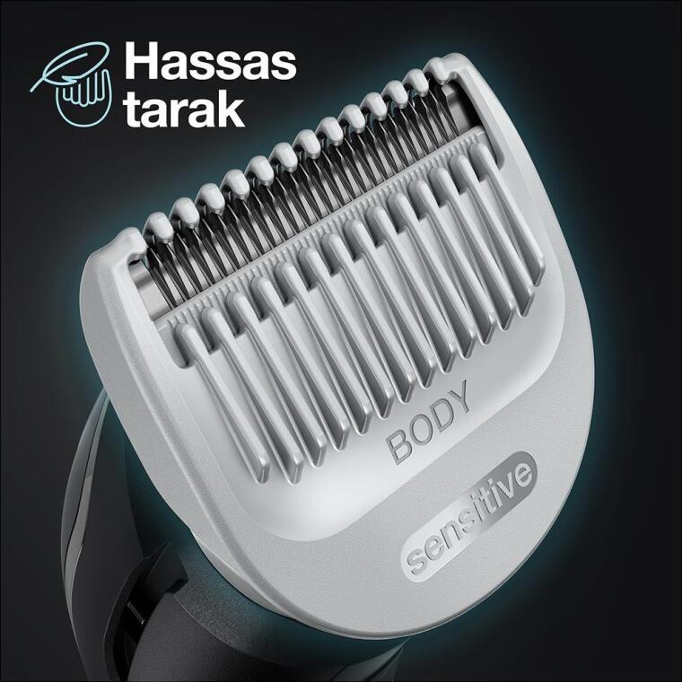Braun BodyGroomer 3 BG 3350 SkinShield Teknolojisi, 3 Ek Parçalı Vücut Bakım Seti - 3