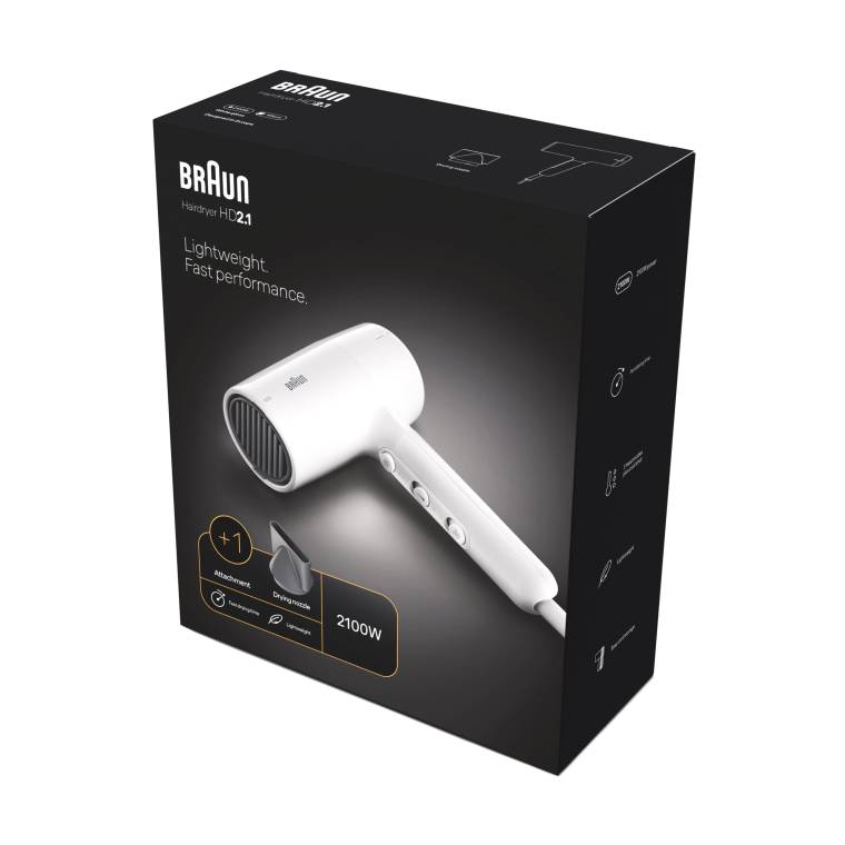 Braun BRHD210E HD2.1 Saç Kurutma Makinesi, 1 Başlıklı, 2100W - 2