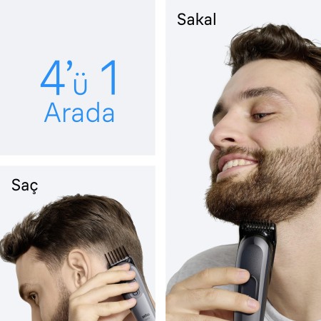 Braun Hepsi Bir Arada Series 3, 4’ü 1 arada Tıraş Kiti, Keskin Bıçak, 14 Uzunluk, AIO3500 - Thumbnail