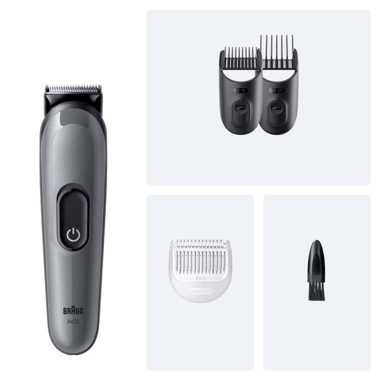 Braun Hepsi Bir Arada Series 3, 4’ü 1 arada Tıraş Kiti, Keskin Bıçak, 14 Uzunluk, AIO3500 - 6