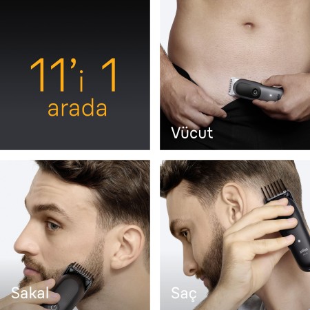 Braun Hepsi Bir Arada Series 5, 11’i 1 arada Tıraş Kiti, Keskin Bıçak, Vücut Tıraşı AIO5560 - Thumbnail