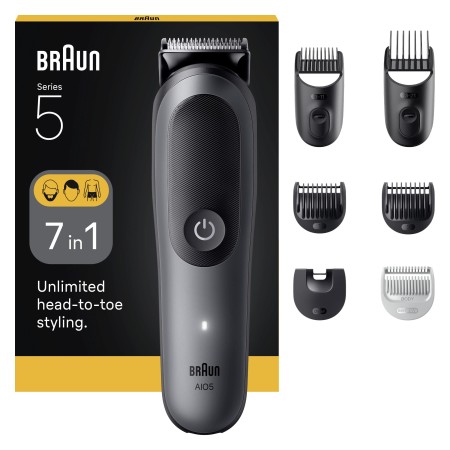 Braun - Braun Hepsi Bir Arada Series 5, 7’si 1 arada Tıraş Kiti, Keskin Bıçak, Vücut Tıraşı AIO5520