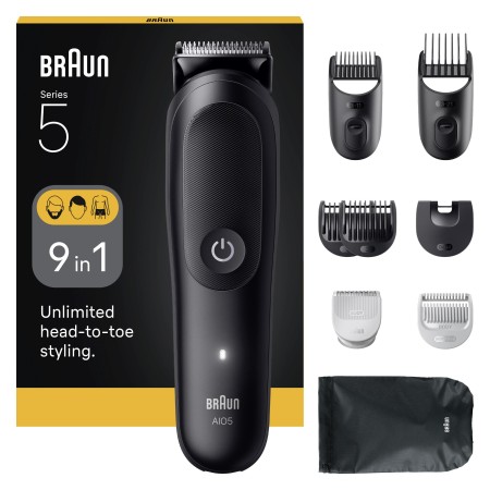 Braun - Braun Hepsi Bir Arada Series 5, 9’u 1 arada Tıraş Kiti, Keskin Bıçak, Vücut Tıraşı AIO5540