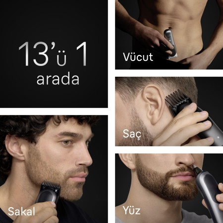 Braun Hepsi Bir Arada Series 7, 13'ü 1 arada Tıraş Kiti, ProBlade, AutoSense, AIO7560 - Thumbnail