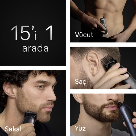 Braun Hepsi Bir Arada Series 7, 15'i 1 arada Tıraş Kiti, ProBlade, AutoSense, AIO7580 - Thumbnail