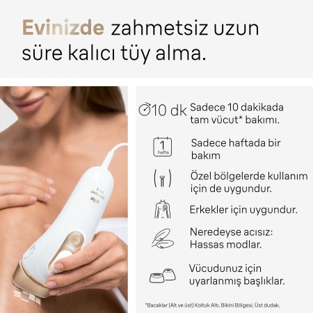Braun IPL Silk·expert Pro 5, Evde Tüy Alma, Çanta, Venus Tıraş Makinesi, 4 Başlık ile, PL5382 - Thumbnail