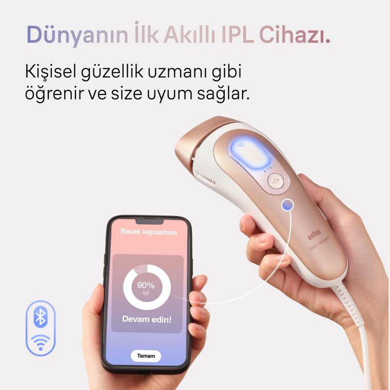 Braun IPL Skin i·expert, Evde Tüy Alma, Ücretsiz Uygulama, Çanta, Gillette Venus, 3 Başlık, PL7253 - 3