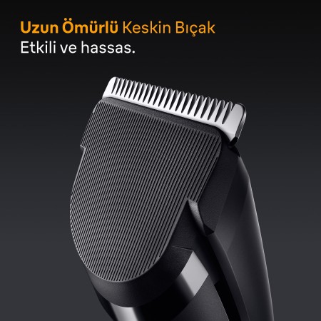 Braun Saç Kesme Makinesi Series 5, +3 Aksesuar, Ömür Boyu Keskin Bıçak, 17 Uzunluk, HC5530 - Thumbnail