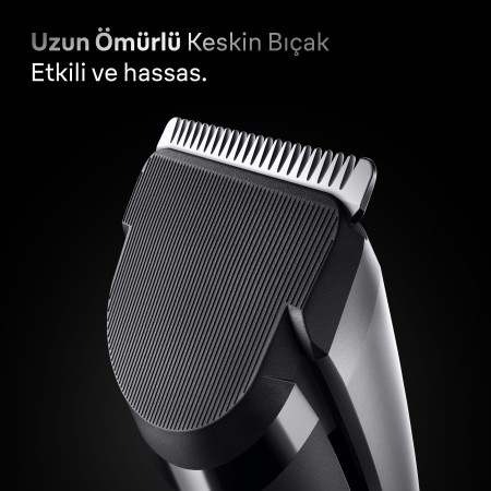 Braun Saç Kesme Makinesi Series 7, +5 Aksesuar, Ömür Boyu Keskin Bıçak, 17 Uzunluk, HC7590 - Thumbnail