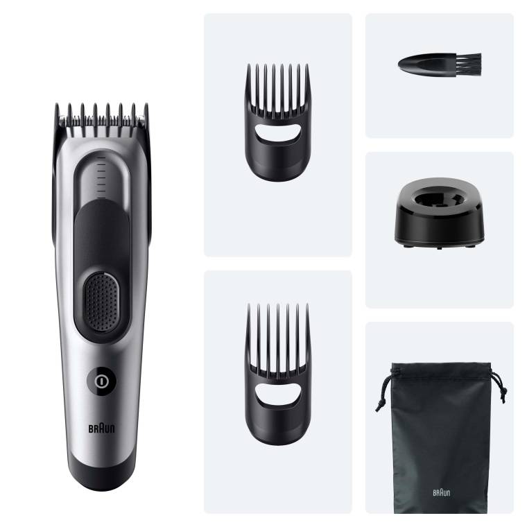 Braun Saç Kesme Makinesi Series 7, +5 Aksesuar, Ömür Boyu Keskin Bıçak, 17 Uzunluk, HC7590 - 7