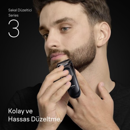Braun Sakal Düzeltici Series 3, +3 Aksesuar, 40 Uzunluk, Keskin Bıçak, BT3520 - Thumbnail