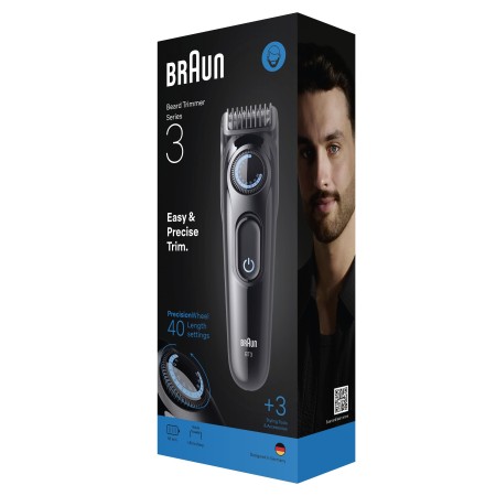 Braun Sakal Düzeltici Series 3, +3 Aksesuar, 40 Uzunluk, Keskin Bıçak, BT3520 - Thumbnail