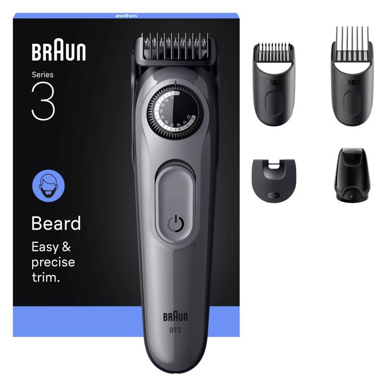 Braun Sakal Düzeltici Series 3, +5 Aksesuar, 40 Uzunluk, Keskin Bıçak, BT3560 - 1