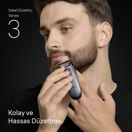 Braun Sakal Düzeltici Series 3, +5 Aksesuar, 40 Uzunluk, Keskin Bıçak, BT3560 - Thumbnail