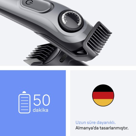 Braun Sakal Düzeltici Series 3, +5 Aksesuar, 40 Uzunluk, Keskin Bıçak, BT3560 - Thumbnail