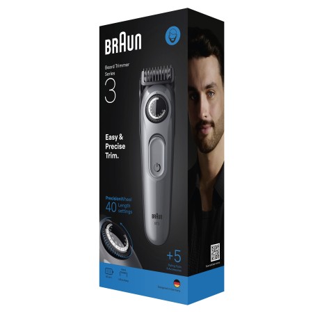 Braun Sakal Düzeltici Series 3, +5 Aksesuar, 40 Uzunluk, Keskin Bıçak, BT3560 - Thumbnail