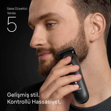 Braun Sakal Düzeltici Series 5, +4 Aksesuar, 40 Uzunluk, Keskin Bıçak, BT5520 - Thumbnail