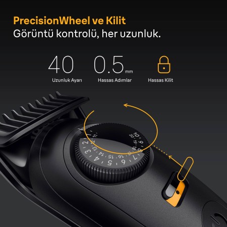 Braun Sakal Düzeltici Series 5, +4 Aksesuar, 40 Uzunluk, Keskin Bıçak, BT5520 - Thumbnail