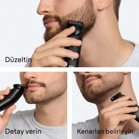 Braun Sakal Düzeltici Series 5, +4 Aksesuar, 40 Uzunluk, Keskin Bıçak, BT5520 - Thumbnail