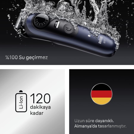 Braun Sakal Düzeltici Series 7, +10 Berber Ekipmanları, 40 Uzunluk, ProBlade, BT7540 - Thumbnail