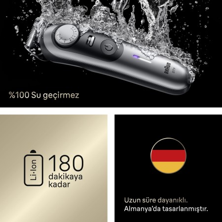 Braun Sakal Düzeltici Series 9, +7 Berber Ekipmanları, 52 Uzunluk, ProBlade, BT9520 - Thumbnail