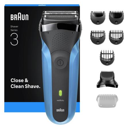 Braun Series 3 Elektrikli Sakal Şekillendirici ve Tıraş Makinesi, Islak ve Kuru, 310BT - 1