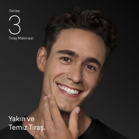 Braun Series 3 Elektrikli Sakal Şekillendirici ve Tıraş Makinesi, Islak ve Kuru, 310BT - 2