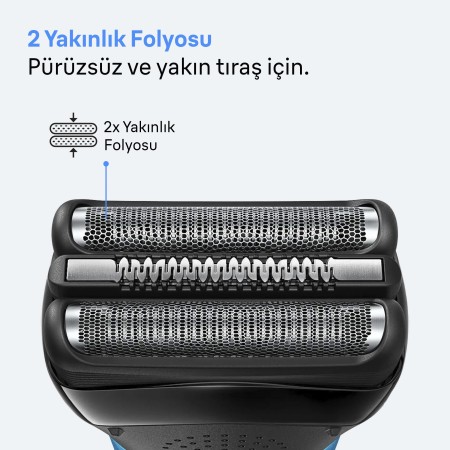 Braun Series 3 Elektrikli Tıraş Makinesi, Islak ve Kuru, 310S - Thumbnail