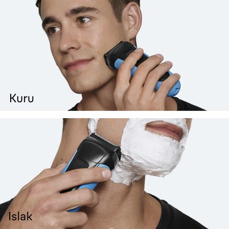 Braun Series 3 Elektrikli Tıraş Makinesi, Islak ve Kuru, 310S - Thumbnail