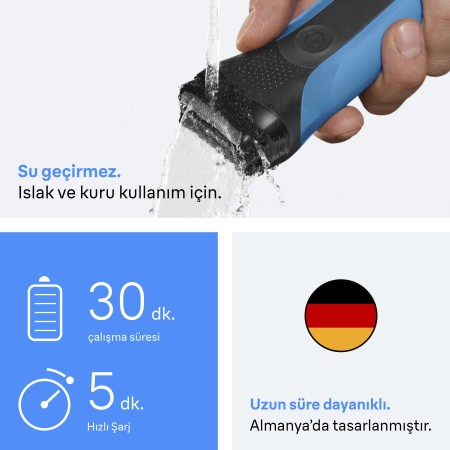 Braun Series 3 Elektrikli Tıraş Makinesi, Islak ve Kuru, 310S - Thumbnail