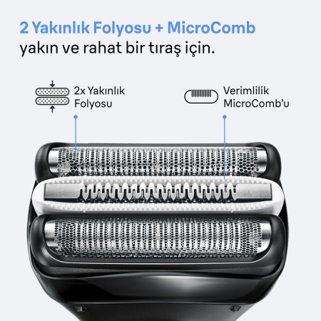 Braun Series 3+ Elektrikli Tıraş Makinesi, Kuru, 3000BT - Thumbnail