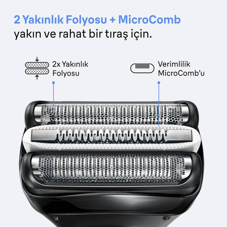 Braun Series 3+ Elektrikli Tıraş Makinesi, Kuru, 3000BT - 3