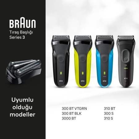 Braun Series 3+ Elektrikli Tıraş Makinesi Yedek Başlığı, 32B - Thumbnail