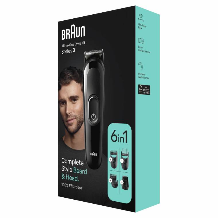 Braun Series 3 MGK3410 Hepsi Bir Arada Şekillendirme Seti, 6’sı 1 Arada Erkek Bakım Kiti - 8