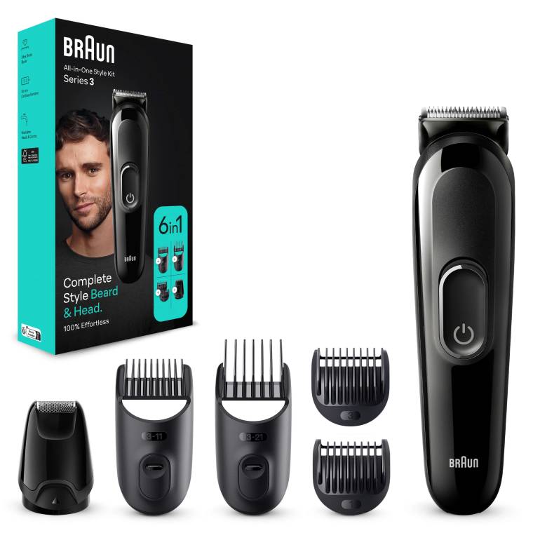 Braun Series 3 MGK3420 Hepsi Bir Arada Şekillendirme Seti, 6’sı 1 Arada Erkek Bakım Kiti - 7