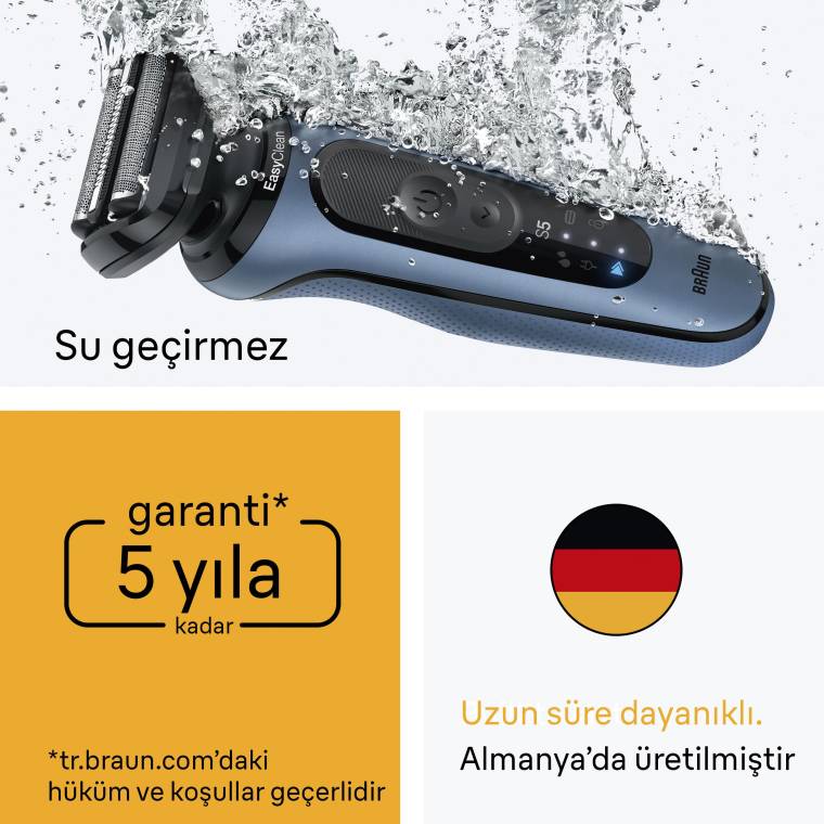 Braun Series 5 Elektrikli Tıraş Makinesi, Islak ve Kuru, 52-A1000S - 6