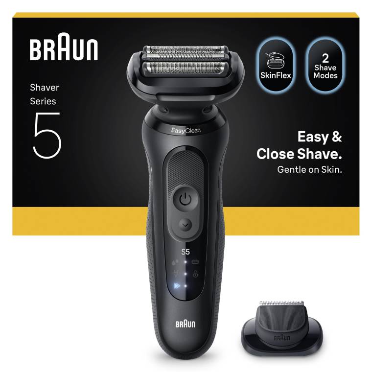 Braun Series 5 Elektrikli Tıraş Makinesi, Islak ve Kuru, Hassas Düzeltici Başlık, 52-N1200S - 1
