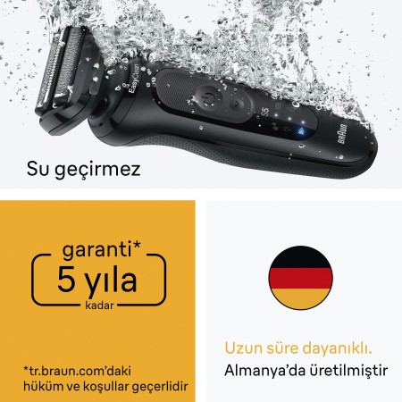 Braun Series 5 Elektrikli Tıraş Makinesi, Islak ve Kuru, Hassas Düzeltici Başlık, 52-N1200S - Thumbnail