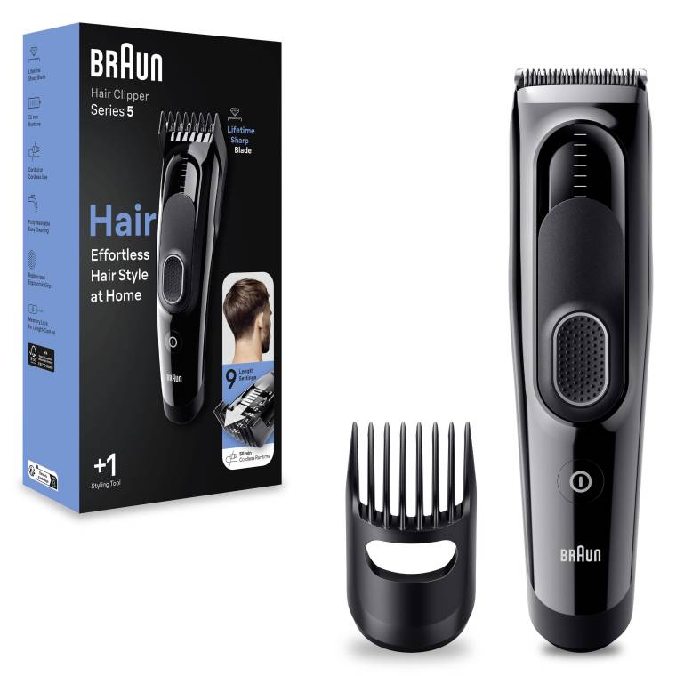 Braun Series 5 HC5310, Erkekler İçin 9 Uzunluk Ayarına Sahip Saç Kesme Makinesi  - 7