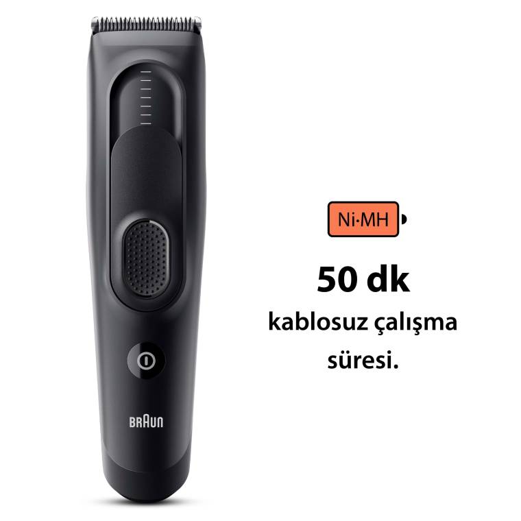 Braun Series 5 HC5330, Erkekler İçin 17 Uzunluk Ayarına Sahip Saç Kesme Makinesi  - 6