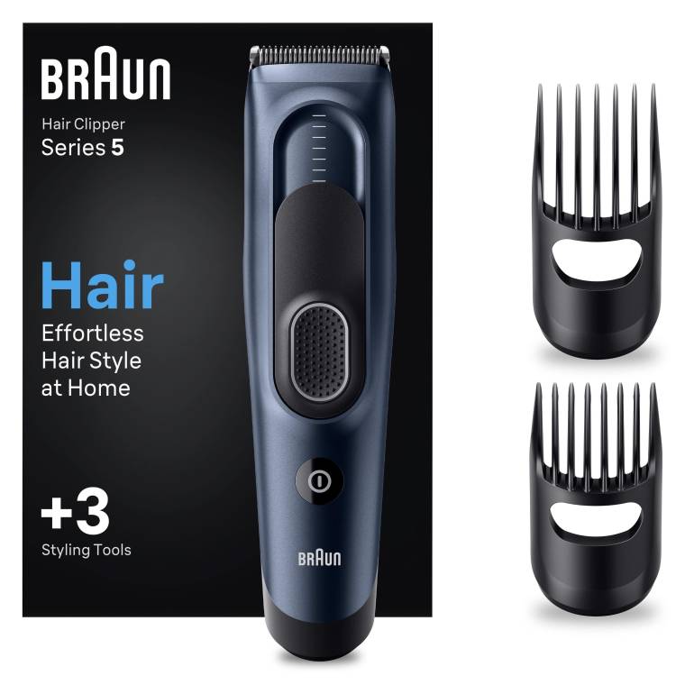 Braun Series 5 HC5350, Erkekler İçin 17 Uzunluk Ayarına Sahip Saç Kesme Makinesi  - 1