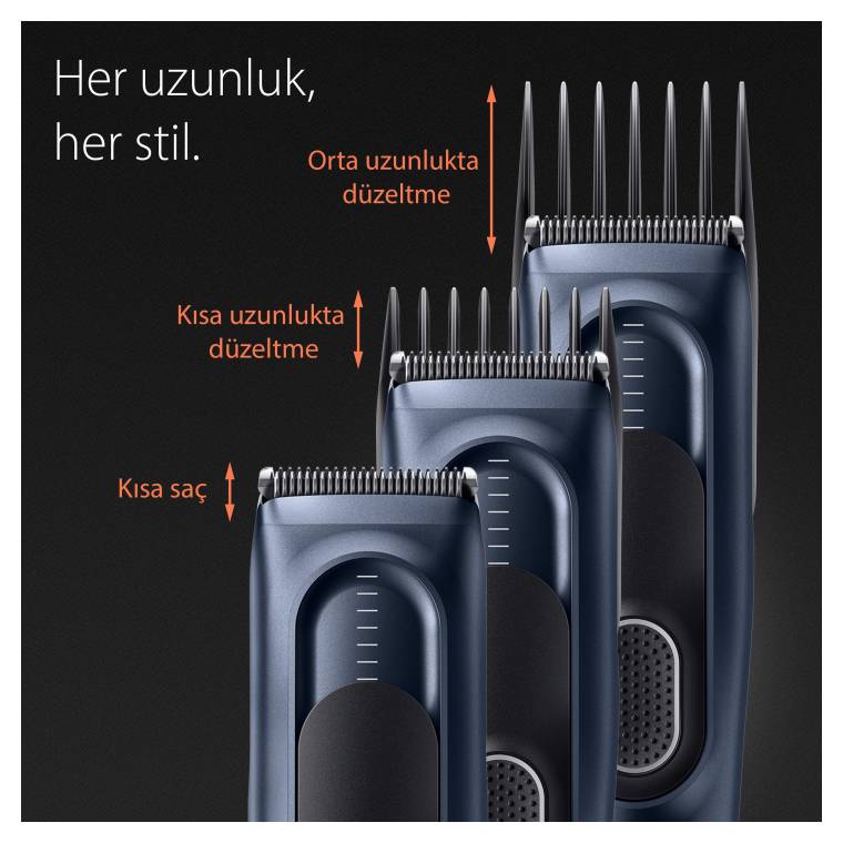 Braun Series 5 HC5350, Erkekler İçin 17 Uzunluk Ayarına Sahip Saç Kesme Makinesi  - 4