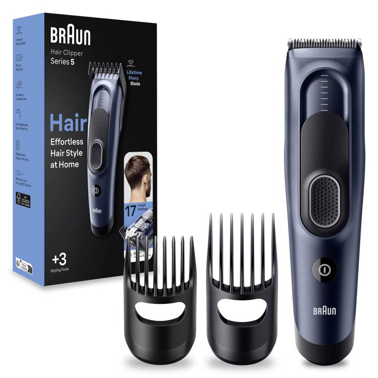 Braun Series 5 HC5350, Erkekler İçin 17 Uzunluk Ayarına Sahip Saç Kesme Makinesi  - 7