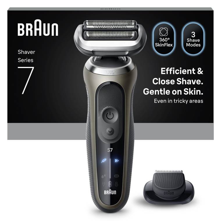 Braun Series 7 Elektrikli Tıraş Makinesi, Islak ve Kuru, Hassas Düzeltici Başlık, 72-C1200S - 1
