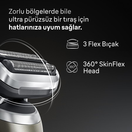 Braun Series 7 Elektrikli Tıraş Makinesi, Islak ve Kuru, Hassas Düzeltici Başlık, 72-C1200S - Thumbnail