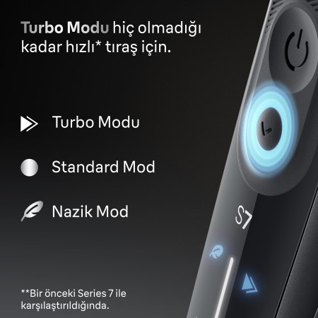 Braun Series 7 Elektrikli Tıraş Makinesi, Islak ve Kuru, Hassas Düzeltici Başlık, 72-G1200S - Thumbnail