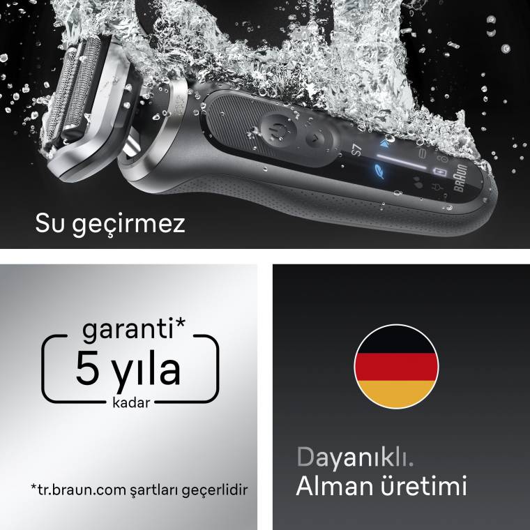 Braun Series 7 Elektrikli Tıraş Makinesi, Islak ve Kuru, Hassas Düzeltici Başlık, 72-G1200S - 6